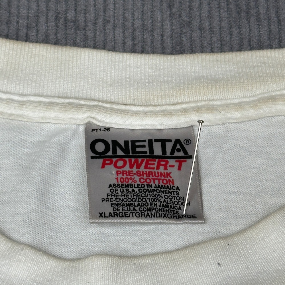 Vintage 90s Funny Comic Tee Graphic T-Shirt XL White Nice Melons Bunch of Pricks - Picture 6 of 10